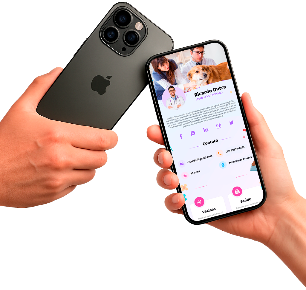 Demonstração da tecnologia NFC em um celular