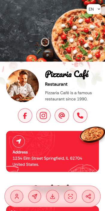 vCard Restaurante