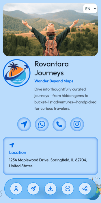 vCard Agência de Viagens