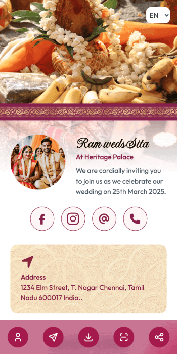 vCard Casamento 1